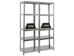 PROREGAL Schwerlastregal^Mega Deal 2x Schwerlastregal Steel Eagle HxBxT 180 x 60 x 40 cm Fachlast 130 kg