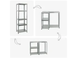 PROREGAL Schwerlastregal^Mega Deal 2x Schwerlastregal Steel Eagle HxBxT 180 x 60 x 40 cm Fachlast 130 kg