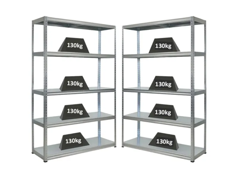 PROREGAL Mega Deal 2x Schwerlastregal Steel Eagle HxBxT 180x120x40 cm Fachlast 130kg Verzinkt