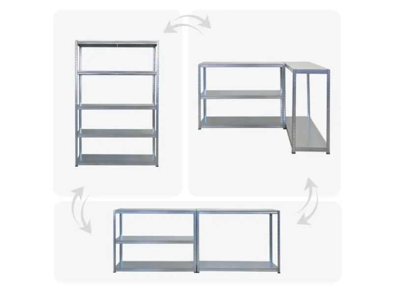 PROREGAL Mega Deal 2x Schwerlastregal Steel Eagle HxBxT 180x120x40 cm Fachlast 130kg Verzinkt