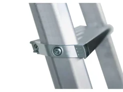 PROREGAL Klapptritte^ML Stufen-Stehleiter Einseitig Begehbar Eloxiert 5 Stufen