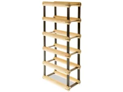 PROREGAL Flaschenregale^Modulares Weinregal Vinotega Mod Metal HxBxT 52,5 x 12,5 x 24,5 cm 1 x 5 Flaschen Massives Kiefernholz Natur