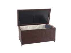 PROREGAL Aufbewahrung^Poly-Rattan Kissenbox HxBxT 51x100x50cm Premium 170L Gartentruhe Auflagenbox Truhe