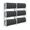 PROREGAL Reifenregal Tire Pro Made In Germany HxBxT 200 x 200 x 43 cm 3 Ebenen 150 kg Fachlast Bis Zu 10 Reifen Pro Ebene Verzinkt
