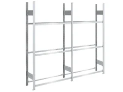 PROREGAL Reifenregal Tire Pro Made In Germany HxBxT 200 x 200 x 43 cm 3 Ebenen 150 kg Fachlast Bis Zu 10 Reifen Pro Ebene Verzinkt