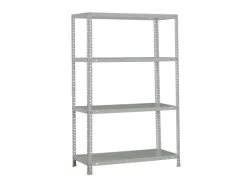 PROREGAL Kellerregale^Schraubregal Panda Mid HxBxT 150 x 100 x 30 cm Fachlast 100 kg Grau