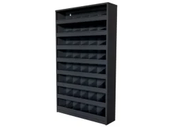 PROREGAL Weitere Regale^Schüttenregal Mit 48 Fächern Zur Wandbefestigung HxBxT 85x50x12,5cm Anthrazitgrau