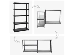 PROREGAL Schwerlastregal Steel Eagle HxBxT 180 x 100 x 40 cm Fachlast 130 kg