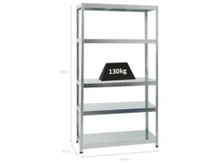 PROREGAL Schwerlastregal^Schwerlastregal Steel Eagle HxBxT 180 x 100 x 40 cm Fachlast 130 kg