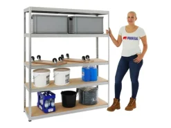 PROREGAL Kellerregale|Metallregale^Schwerlastregal Giant Elephant HxBxT 180 x 150 x 45 cm Fachlast 200 kg