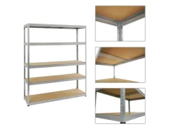 PROREGAL Kellerregale|Metallregale^Schwerlastregal Giant Elephant HxBxT 180 x 150 x 45 cm Fachlast 200 kg