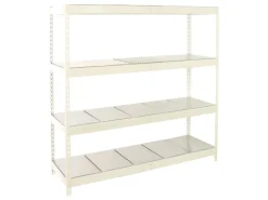 PROREGAL Regalsysteme^Schwerlastregal Metal Beast Four HxBxT 200 x 210 x 60 cm Fachlast 500 kg Weiß