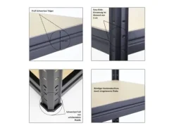 PROREGAL Schwerlastregal DINO HxBxT 180x120x60cm Fachlast 600kg