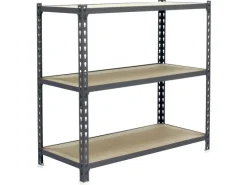 PROREGAL Kellerregale|Metallregale^Schwerlastregal Baby Muli HxBxT 90 x 110 x 50 cm 3 Fachböden Fachlast 200 kg Verzinkt