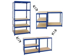 PROREGAL Schwerlastregal Tiger HxBxT 180 x 90 x 60 cm Fachlast 265 kg 5-Ebenen