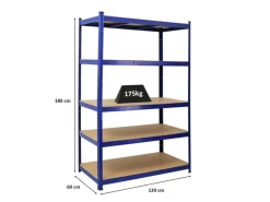 PROREGAL Schwerlastregal Taurus HxBxT 180 x 120 x 60 cm Fachlast 175 kg