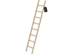 PROREGAL Sprossen-Anlegeleiter Holz Ohne Traverse 8 Sprossen