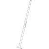 PROREGAL Klapptritte^Sprossen-Schiebeleiter mit Standard-Traverse 2 x 17 Sprossen