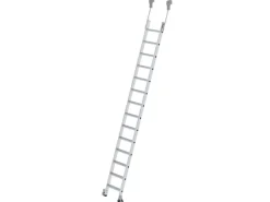 PROREGAL Klapptritte^Stufen-Regalleiter Fahrbar 14 Stufen