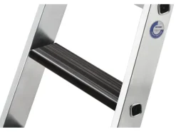 PROREGAL Klapptritte^Stufen-Stehleiter Beidseitig Begehbar mit Clip-Step Relax 2 x 3 Stufen