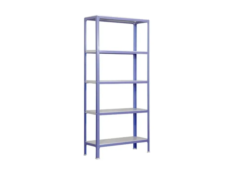 PROREGAL Wohnregal Living Koala Metal mit 5 Fachböden HxBxT 180 x 80 x 30 cm Fachlast 150 kg Lila/Weiß