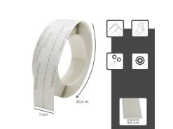 PROTEKTOR Zierprofile^Kantenprofil Rolle 30,4m Papier Weiß Fugenband Trockenbau
