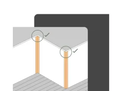 PROTEKTOR Zierprofile^Kantenprofil Rolle 30,4m Papier Weiß Fugenband Trockenbau