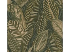 Rasch Vliestapete African Queen III Blätter Dunkelgrün 10,05 x 0,53 m