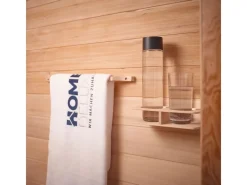 Home Deluxe Sitzbänke^Redsun Deluxe Infrarotkabine PLUS Tannenholz Natur M