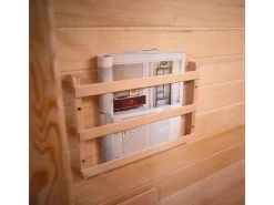 Home Deluxe Sitzbänke^Redsun Deluxe Infrarotkabine PLUS Tannenholz Natur M