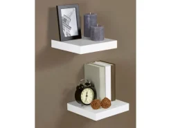 Regal Weiß|Wandregale^Regalboden Carlton Hochglanz 3,8 cm x 23,5 cm x 23,5 cm