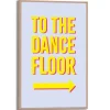 Bilder^Reinders Gerahmtes Bild Dancefloor Man Cave 30 cm x 20 cm Gelb