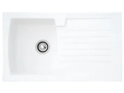 Respekta Schränke^Einbauspüle Mineralite Boston 86 cm x 50 cm