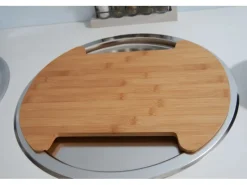 Respekta Schränke^Rundbecken Set Edelstahl