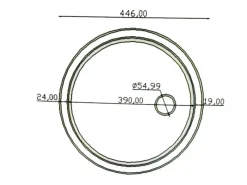 Respekta Schränke^Rundbecken Set Edelstahl