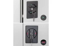 rikta Schränke^Metallschrank 2-türig (B x T x H) 80 x 40 x 168 cm RAL 7035 Lichtgrau