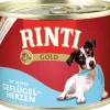 Rinti Hunde-Nassfutter Gold Geflügelherzen 185 g