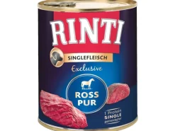 Hundebedarf^Rinti Hunde-Nassfutter Singlefleisch Exclusive Ross 800 g