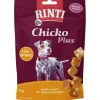 Rinti Hunde-Natursnacks Chicko Plus Käsewürfel mit Huhn 80 g