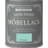 Kreativfarben^Rust-Oleum Kreidefarbe-Möbellack Satin Finish Blaugrün seidenglänzend 750 ml