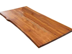 Tische^SAM Tischplatte Baumkante Akazie Cognac 140 x 80 cm Esra