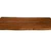 Tische^SAM Tischplatte Baumkante Akazie Nuss 100 x 60 cm CURT