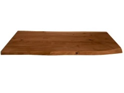 Tische^SAM Tischplatte Baumkante Akazie Nuss 100 x 60 cm CURT