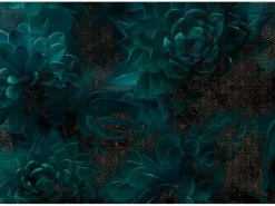 Sanders & Sanders Fototapeten^Fototapete Blumen Petrolgrün 400 x 280 cm 611862