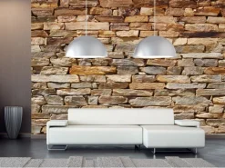 Sanders & Sanders Fototapeten^Fototapete Stein-Optik Beige 360 x 254 cm 600397