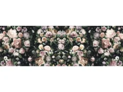 Sanders & Sanders Fototapeten^Fototapete Blumen Multicolor Auf Schwarz 800 x 250 cm 611946