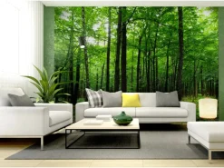 Sanders & Sanders Fototapete Bewaldete Landschaft Grün 360 x 254 cm 600401