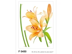 Sanders & Sanders Wandtattoos^Wandtattoo Blumen Orange und Grün 65 x 85 cm 600256