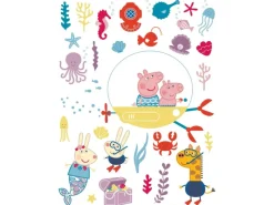 Sanders & Sanders Wandtattoos^Wandtattoo Peppa Wutz Multicolor 85 x 65 cm 601360