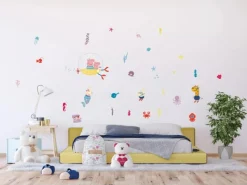 Sanders & Sanders Wandtattoos^Wandtattoo Peppa Wutz Multicolor 85 x 65 cm 601360